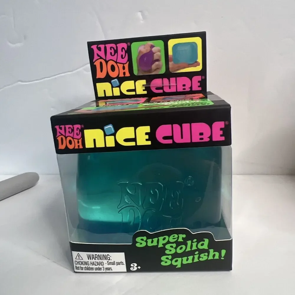 NeeDoh Schylling Bundle Lot 3 Nice Cubes, Dream Drop, Nice Ice Baby Squishy